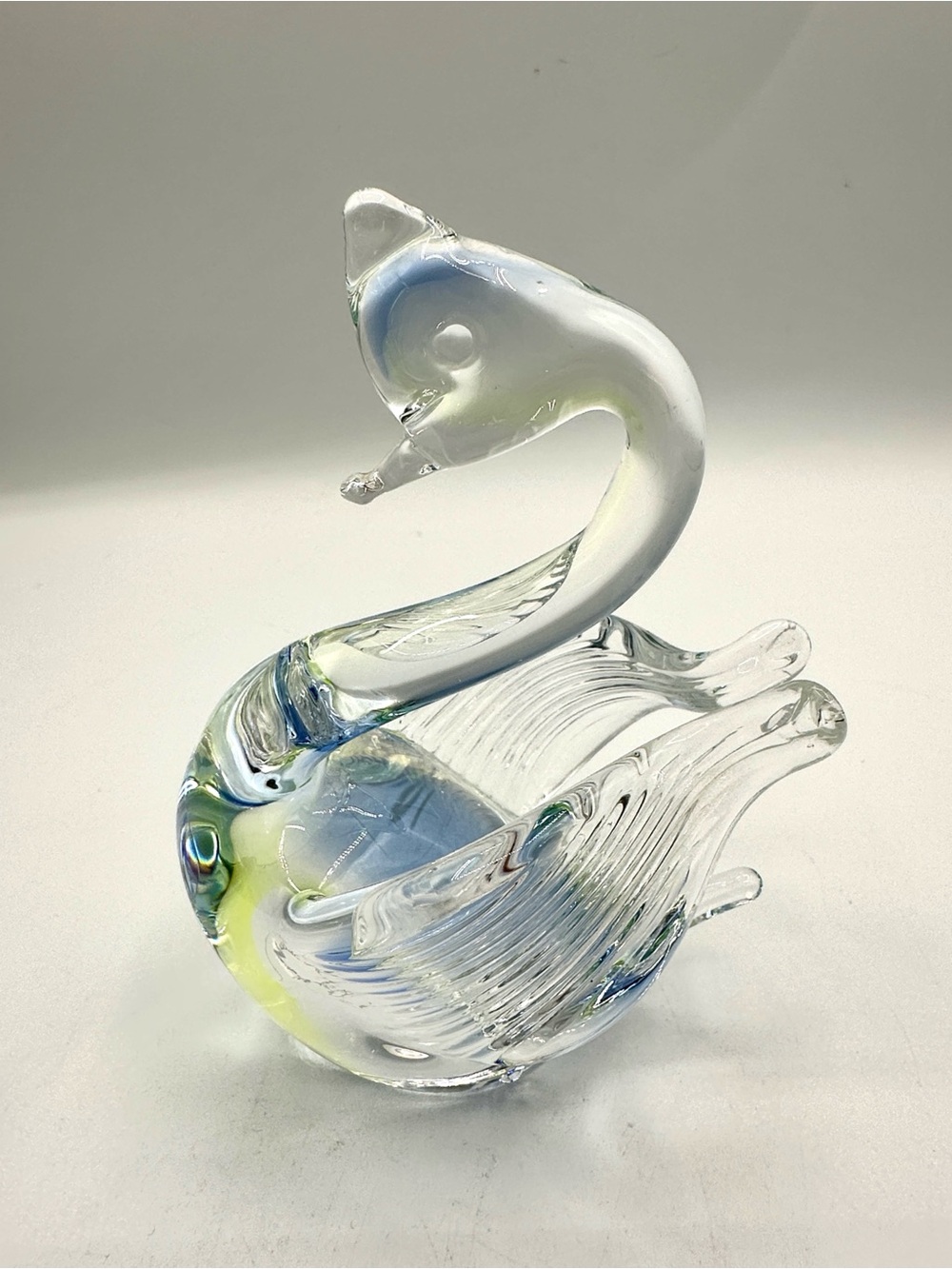 Murano Glass Swan by V. Mason & Co. Venice, Italy. 1960s. Blues & Greens - Picture 2 of 13
